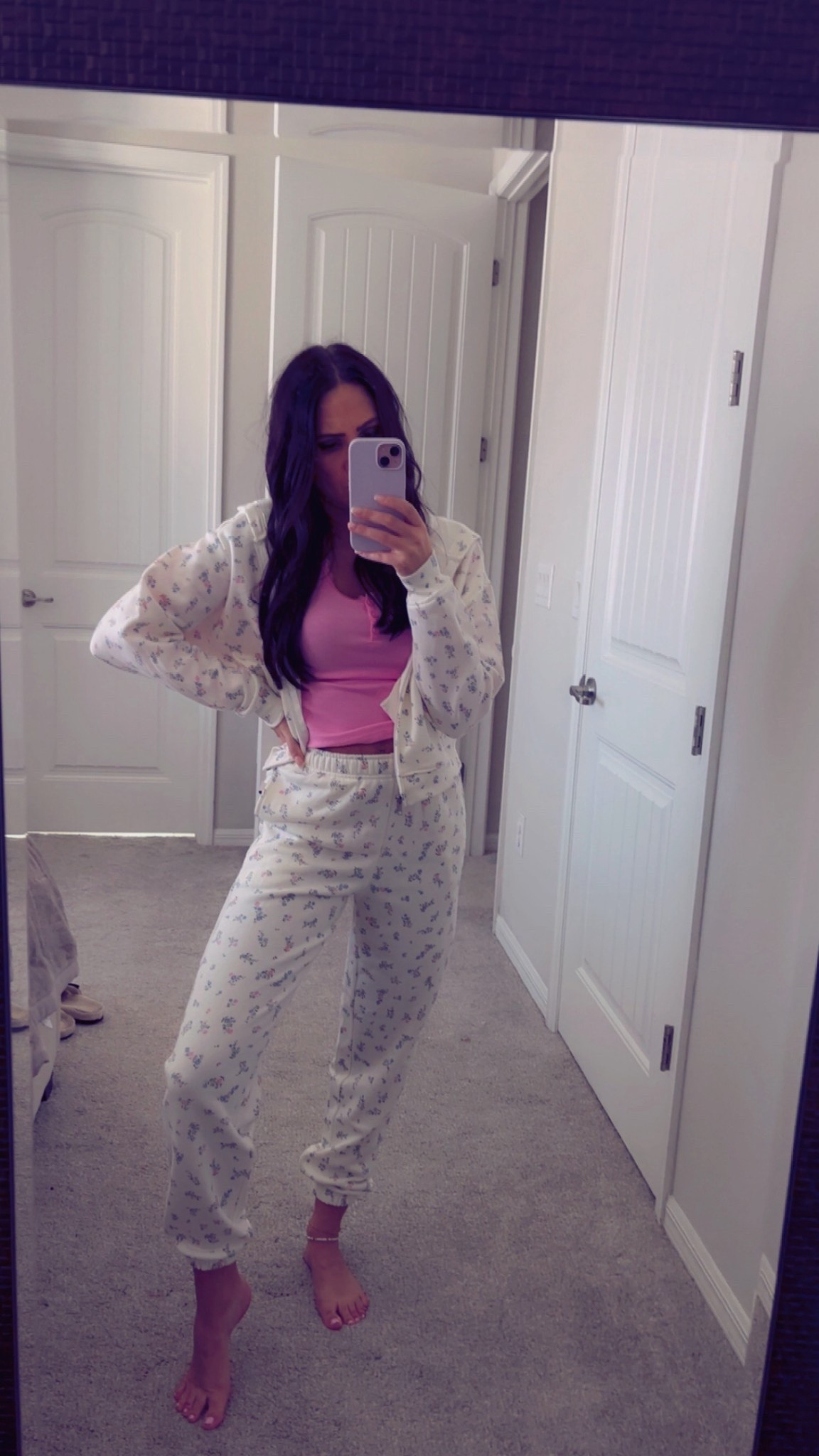 This two-piece floral jogger set from Walmart is giving effortless athleisure vibes — with a soft floral-print hoodie and matching drawstring joggers that are perfect for lounging, running errands, or casual weekend plans 🌸 The lightweight comfy fabric keeps it cozy without feeling bulky, and the relaxed silhouette makes it easy to style with sneakers or slides 👟 

#LTKPetite #LTKFindsUnder50 #LTKU