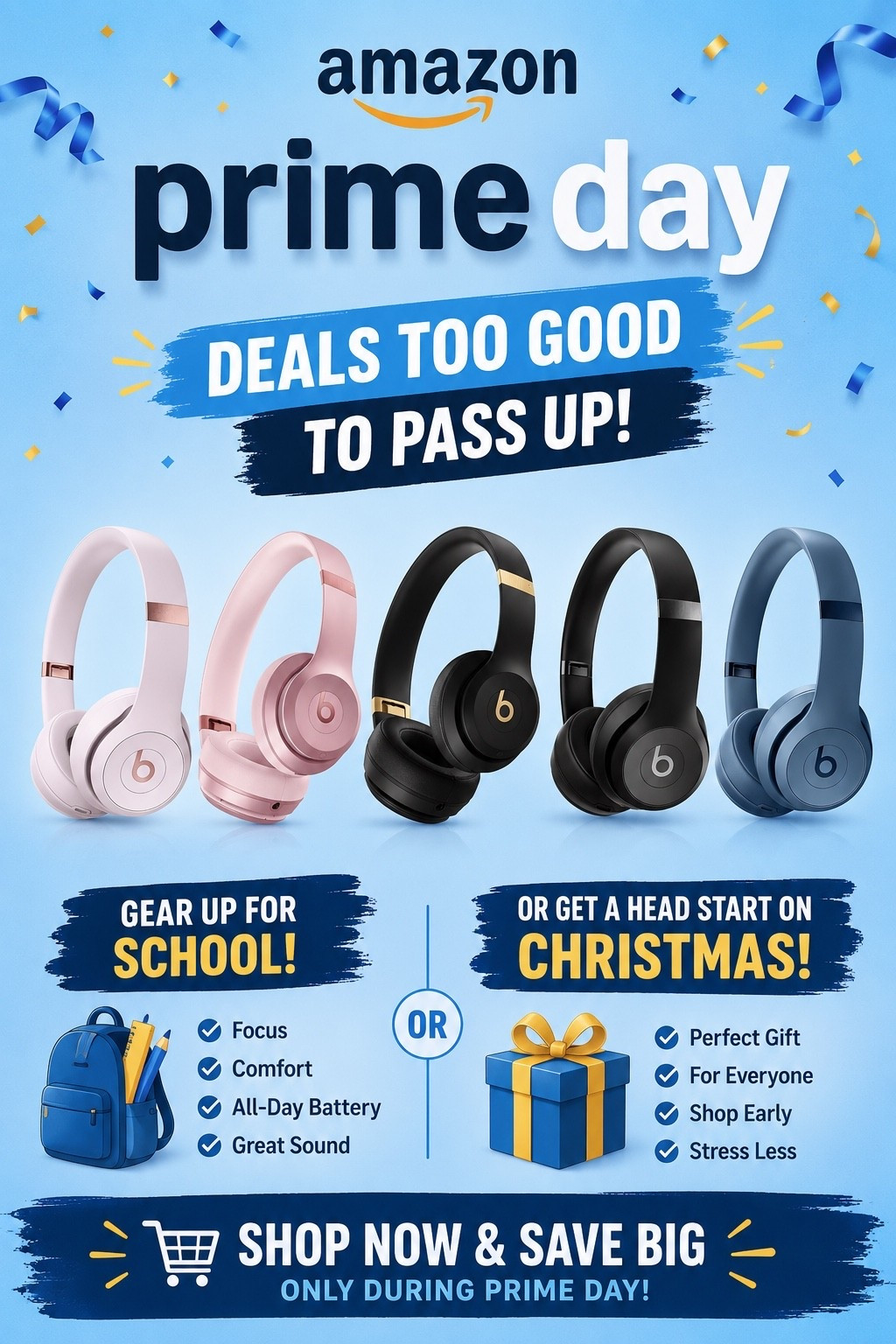 🎧 Amazon Prime Day Deal Alert!

These Beats headphones are one of those Prime Day finds that are just too good to pass up. Whether you’re shopping for back-to-school essentials, heading off to college, working from home, or getting a jump start on Christmas shopping, these make a great gift for just about anyone.

I love that they come in several colors, have all-day battery life, and are perfect for everything from studying and workouts to travel and everyday use.

Grab them while the Prime Day deals are live! 🎁🎧

#AmazonPrimeDay #PrimeDayDeals #BeatsHeadphones #BackToSchool #ChristmasShopping #GiftIdeas #AmazonFinds #LTKDeals #LTKSaleAlert #LTKHome #LTKStyle

#LTKSaleAlert