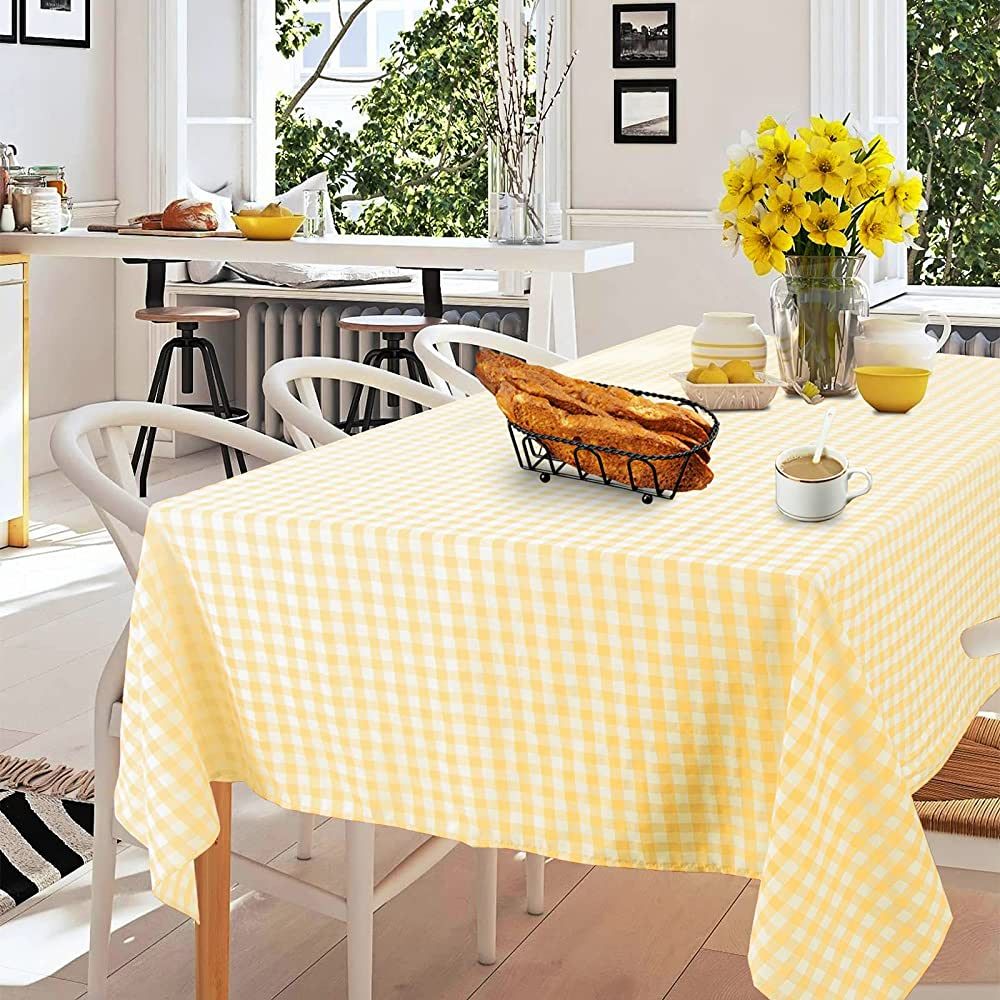 Buffelo Check Table Cloth Check Tablecloth Linen Buffalo Check Tablecloth Rustic Tableclo... | Amazon (US)
