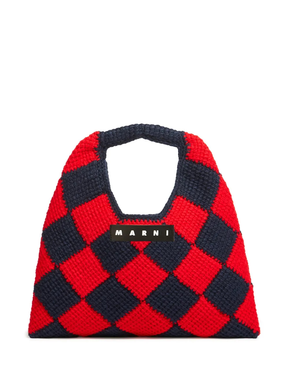 Marni Market Medium Diamond geometric-pattern Tote - Farfetch | Farfetch Global
