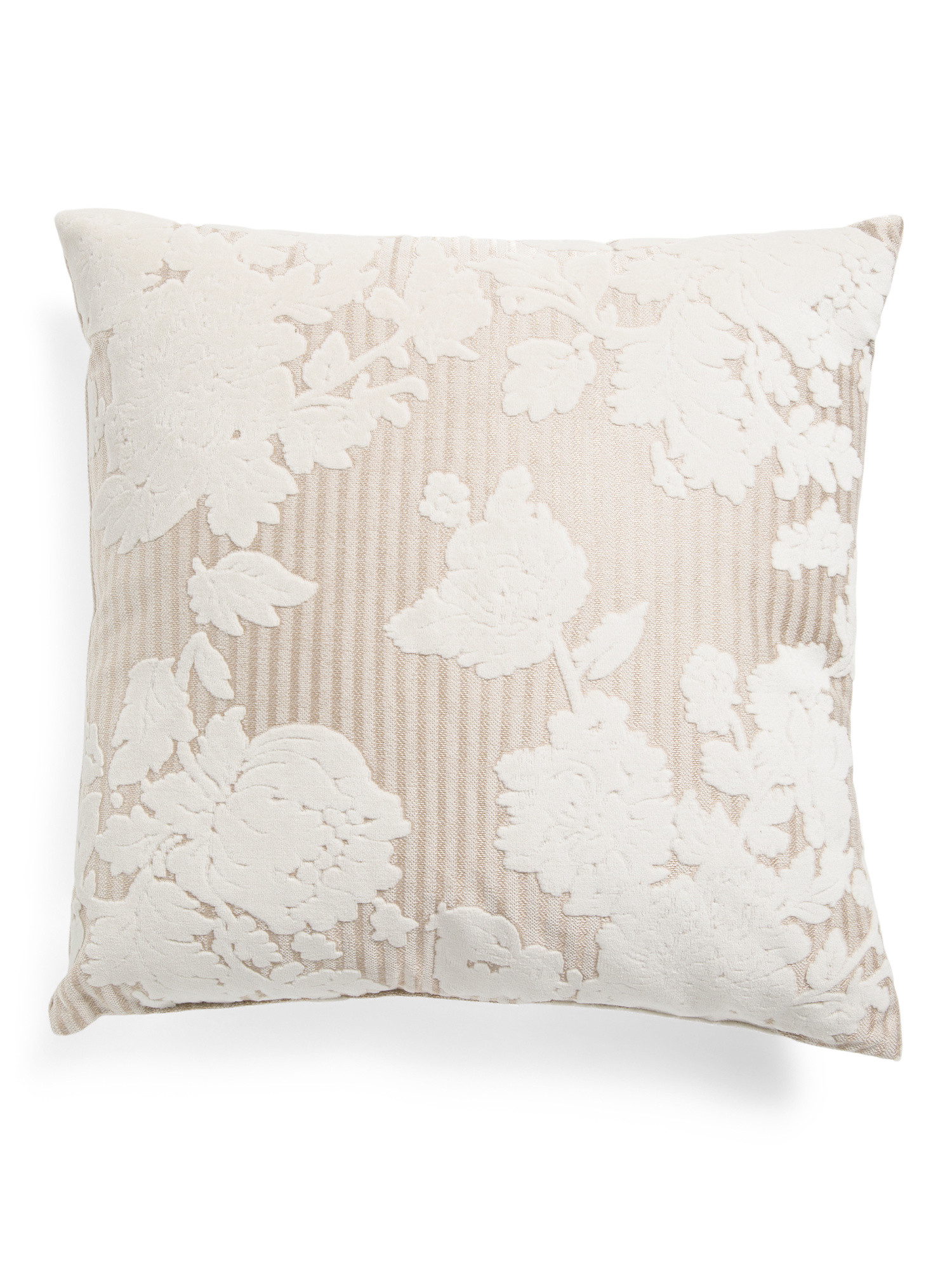 Made In Usa 22x22 Tharper Pinstripe Floral Pillow | Throw Pillows | Marshalls | Marshalls
