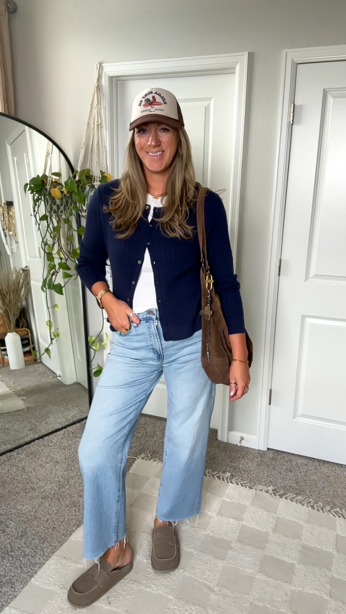 20% odd cardigan for cardmembers with code: PERK
✨XL cardigan (I don’t like these too fitted) large tee, 30 tall jeans, 11 mules 

#LTKMidsize #LTKOver40