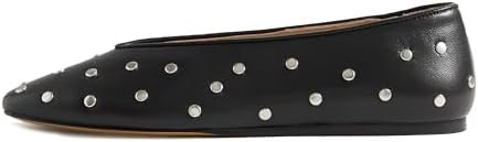 Studded Ballet Flats for Women Round Toe Low Heel Slip On Mary Jane Flat Comfortable Casual Balle... | Amazon (US)