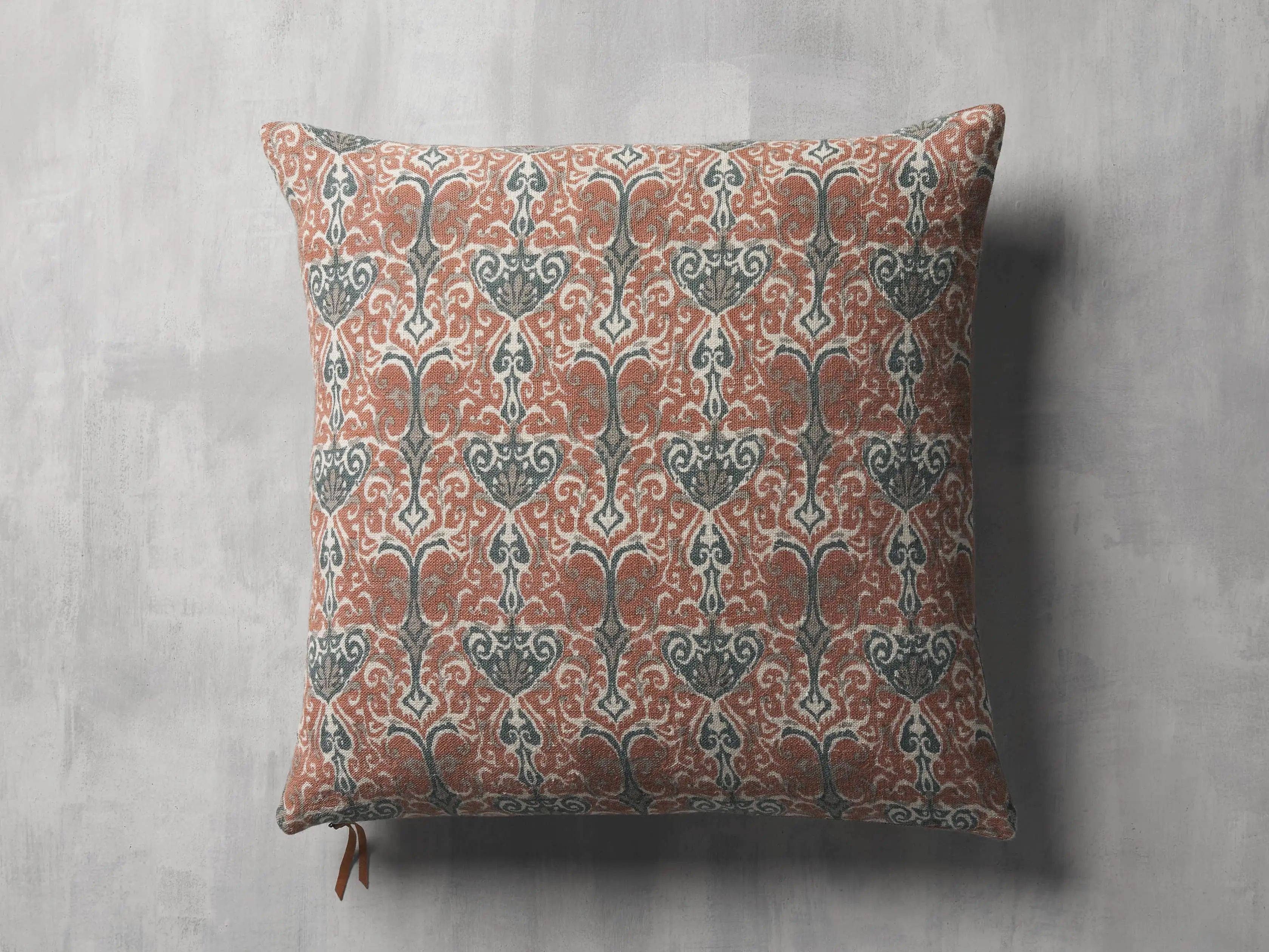 Reversible Printed Linen Pillow Cover | Arhaus