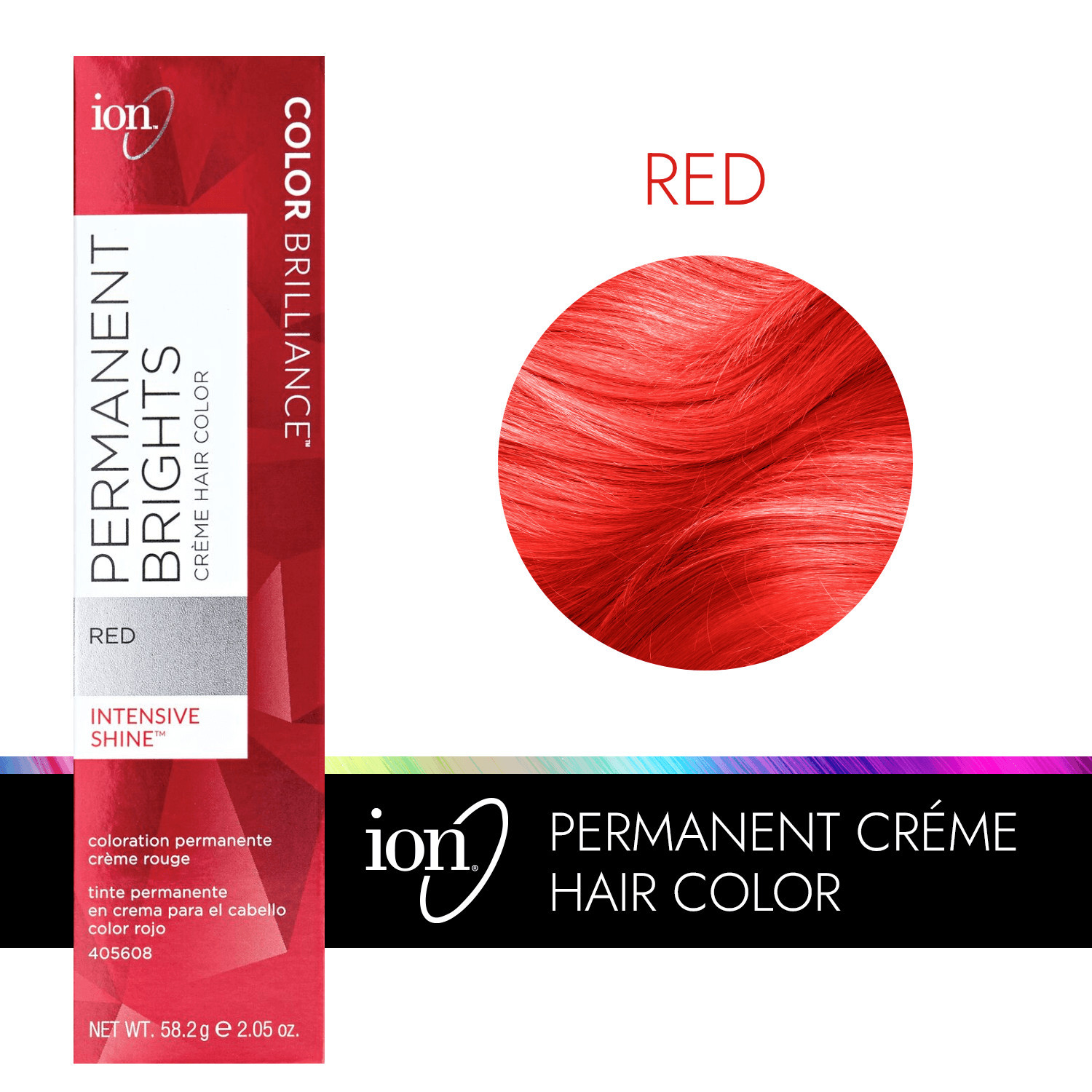 Ion Permanent Brights Creme Hair Color Red 58.2000 Ml | Sally Beauty