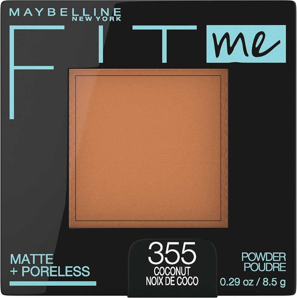 Maybelline Fit Me Matte + Poreless Pressed Face Powder Makeup & Setting Powder, Coconut, 1 Count | Amazon (US)
