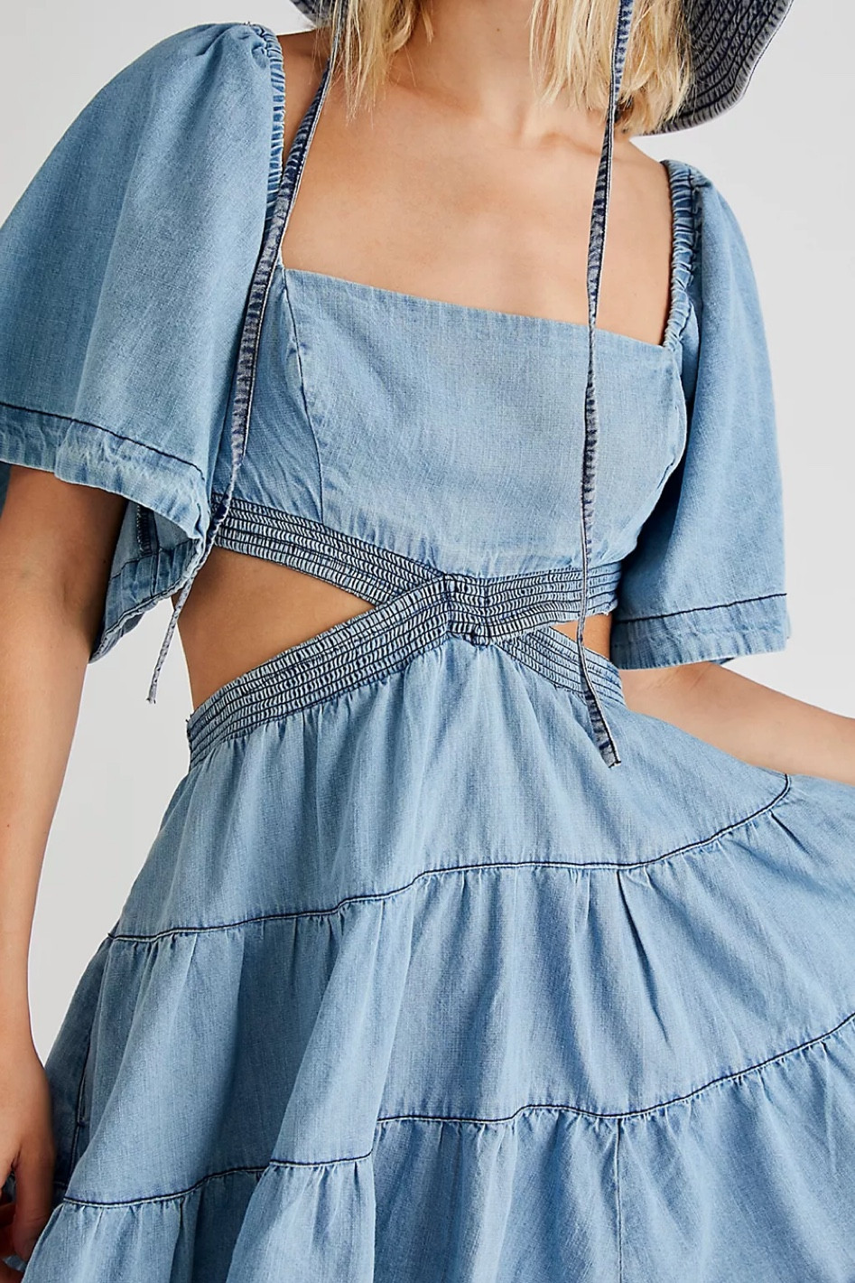 Another adorable denim dress option! Super cute for fall! Cut out in the back on the sides for a special occasion or date night! 

#LTKstyletip #LTKunder50 #LTKfamily