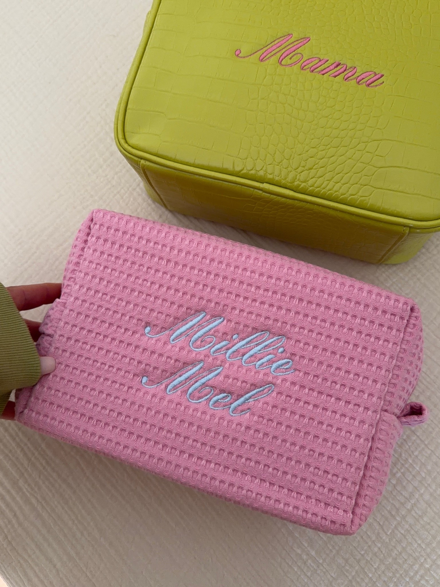 Obsessed with this brand and these pouches they’re so cute and high quality you can put any words in any color thread on them!! 

#pouches #pouch #bresheppard #momlife #organization

#LTKmomlife #LTKselfcare