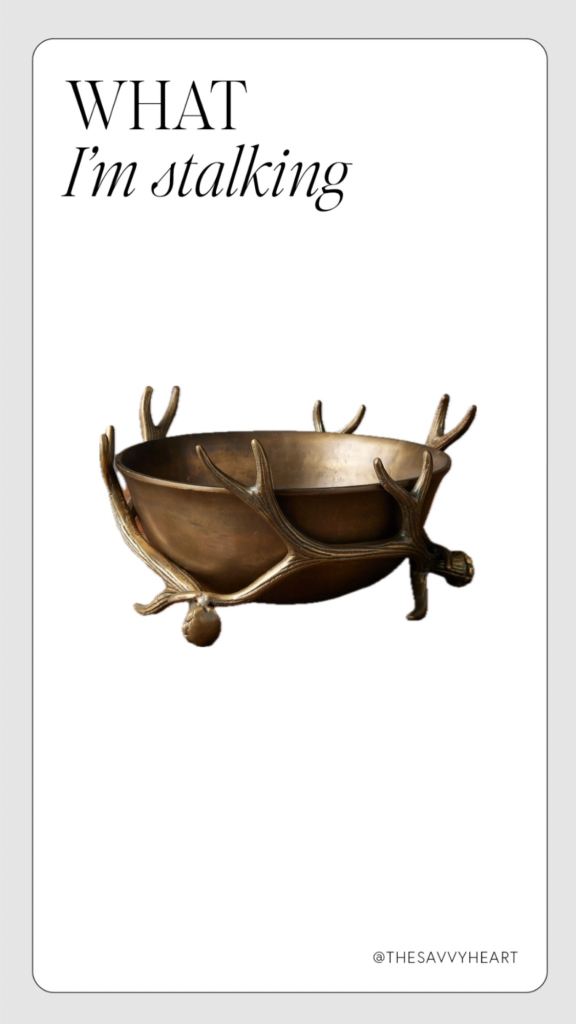 Metal antler candy and fruit bowl- Christmas decor I’m stalking

#LTKHome
