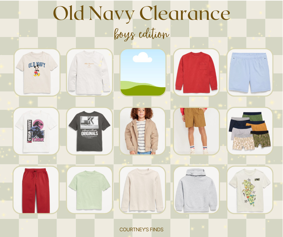 TONS of items under $10 on sale and Old Navy! Click the graphic tees to see all the options, soooo many on sale.  Boys finds linked here. Extra 15% off when you spend $75!

#boys #boysootd #oldnavy #clearance #salefinds #ootd #kidsclothes  

 #LTKmomlife #LTKSaleAlert #LTKKids