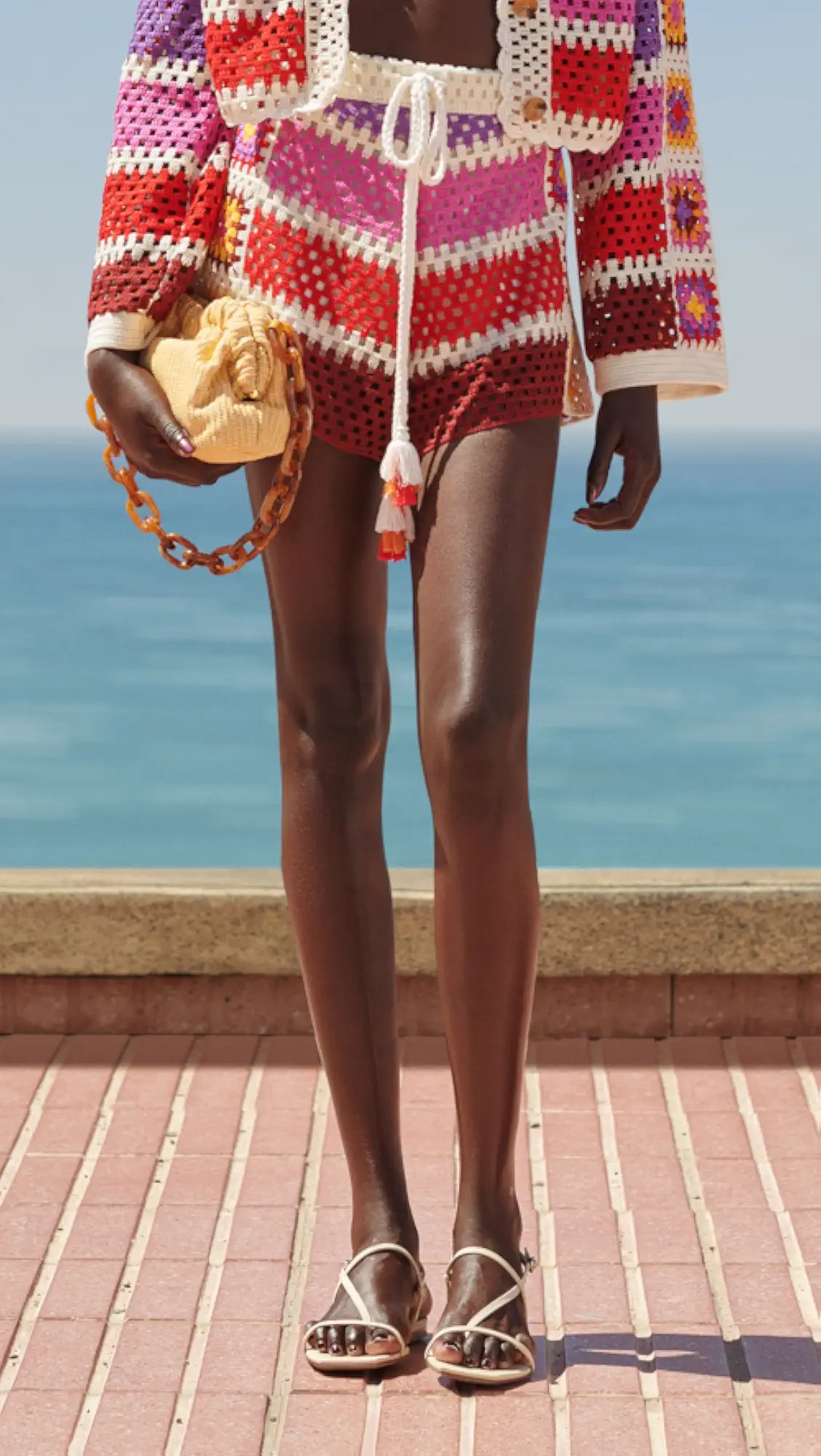 Mixed Crochet Stripes Shorts | Shopbop