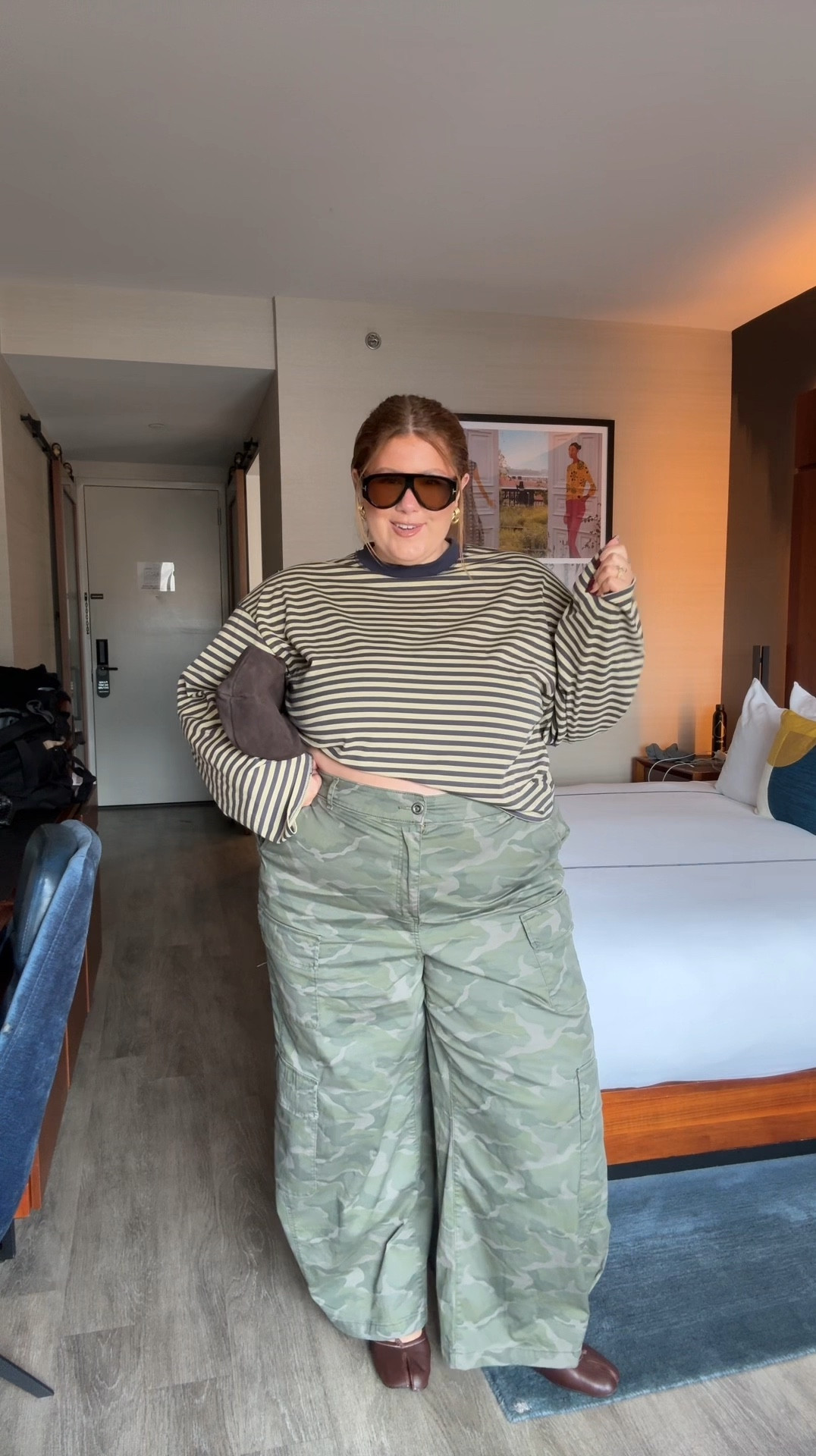 Plus size GRWM for a day in NYC! 

Torrid camo pants/ 26 tall
Lioness stripe shirt/ XXL

#LTKplussize #LTKcurves #LTKmidsize