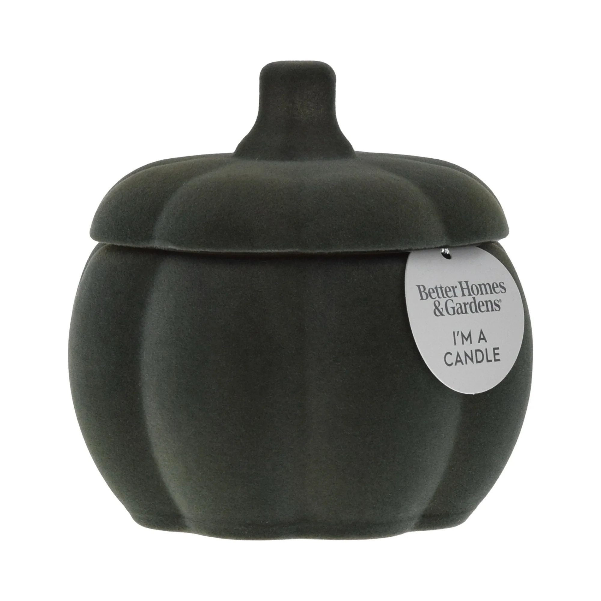 Better Homes & Gardens Fresh Cut Frasier Scented 2-Wick 10oz (284.3 g) Medium Flocked Pumpkin Jar... | Walmart (US)