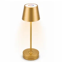 Better Homes & Gardens 14" Gold Rechargeable Color-Changing Table Lamp for Indoor/Outdoor Use, In... | Walmart (US)
