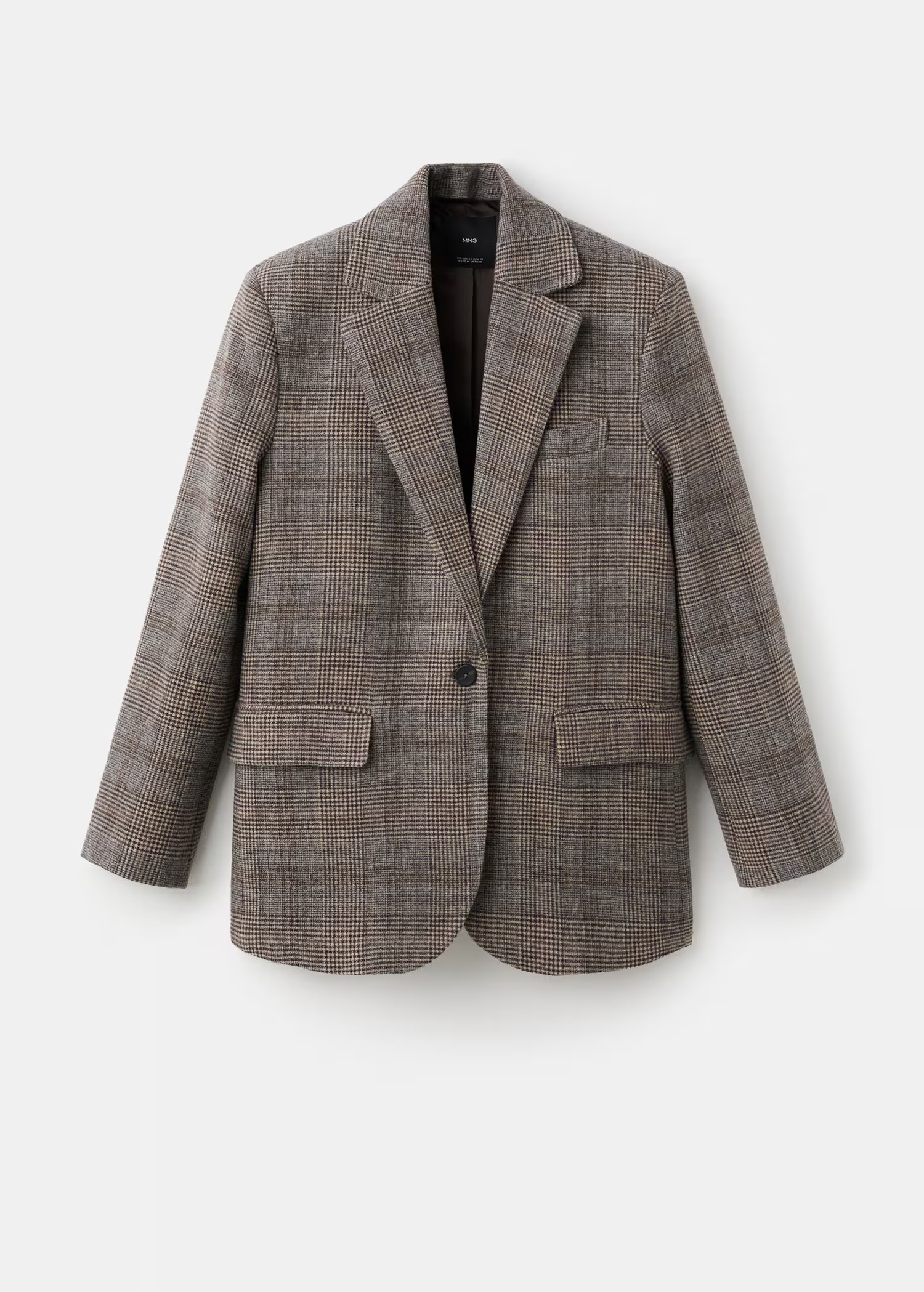 Wool check blazer | Mango (US/MX/AU)