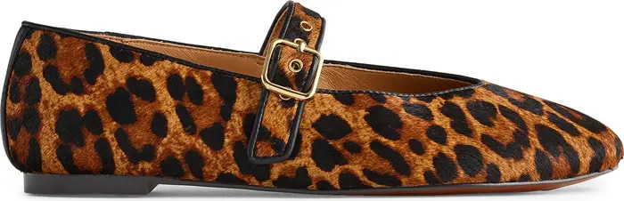 The Remy Leopard Mary Jane Flat (Women) | Nordstrom