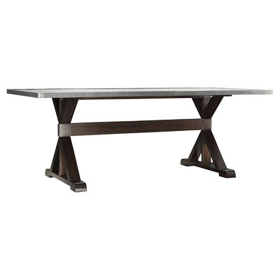 Harper 80" Metal Top Trestle Dining Table - Inspire Q | Target