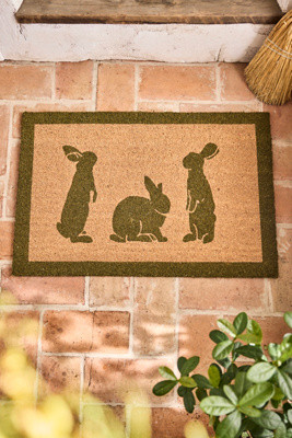 Spring Hares Doormat | Anthropologie (US)
