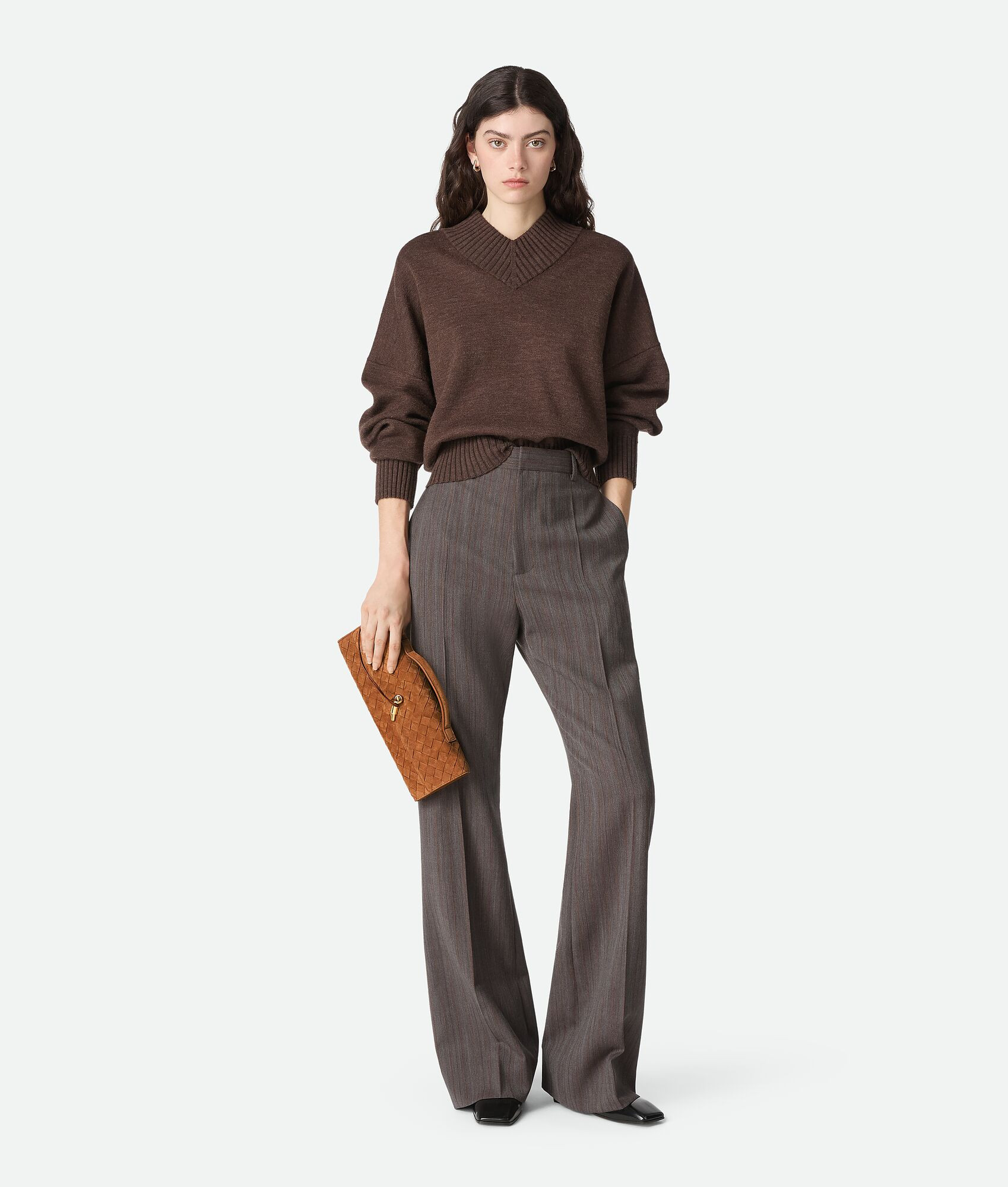 Andiamo Clutch für Damen in Amber | Bottega Veneta DE | Bottega Veneta