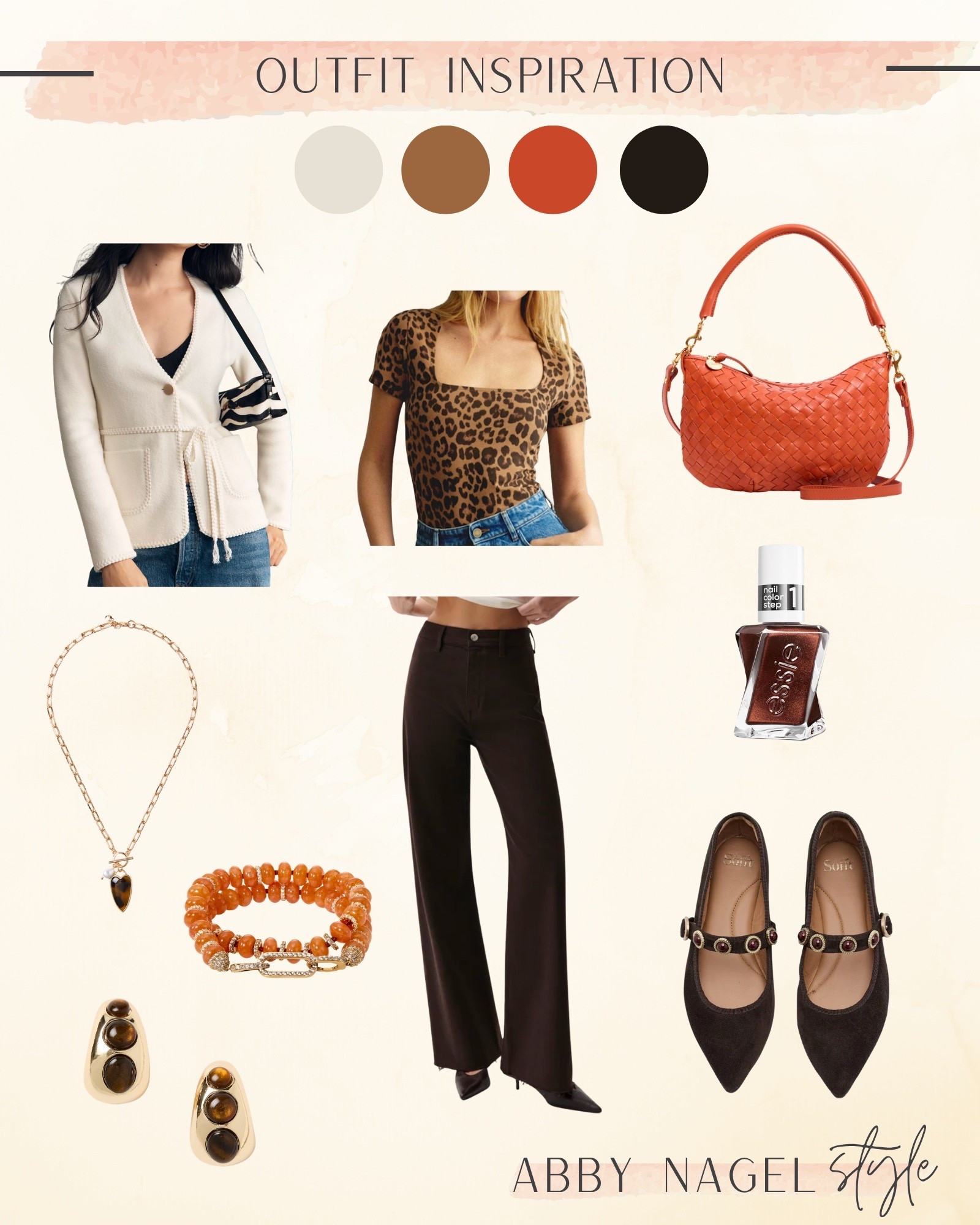 Leopard, Orange, Dark Brown, and Cream! 🐆🤎🎃🦙