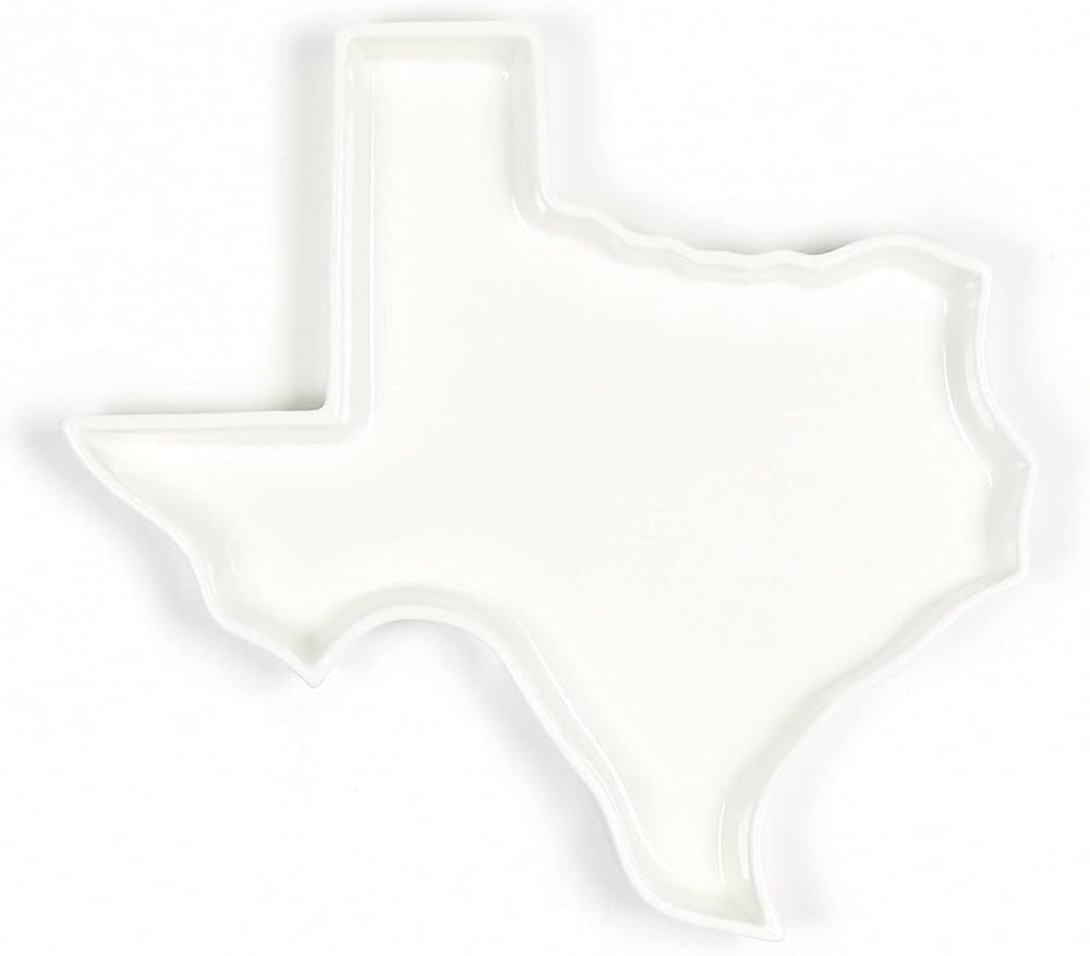 Texas Shaped Baking Dish Serving Platter or Decorative Tray Charming Porcelain Bakeware Oven Micr... | Amazon (US)