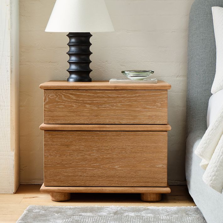 Aggie Cerused Nightstand (24") | West Elm (US)