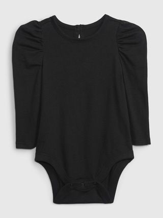 Baby 100% Organic Cotton Mix and Match Puff Sleeve Bodysuit | Gap (US)