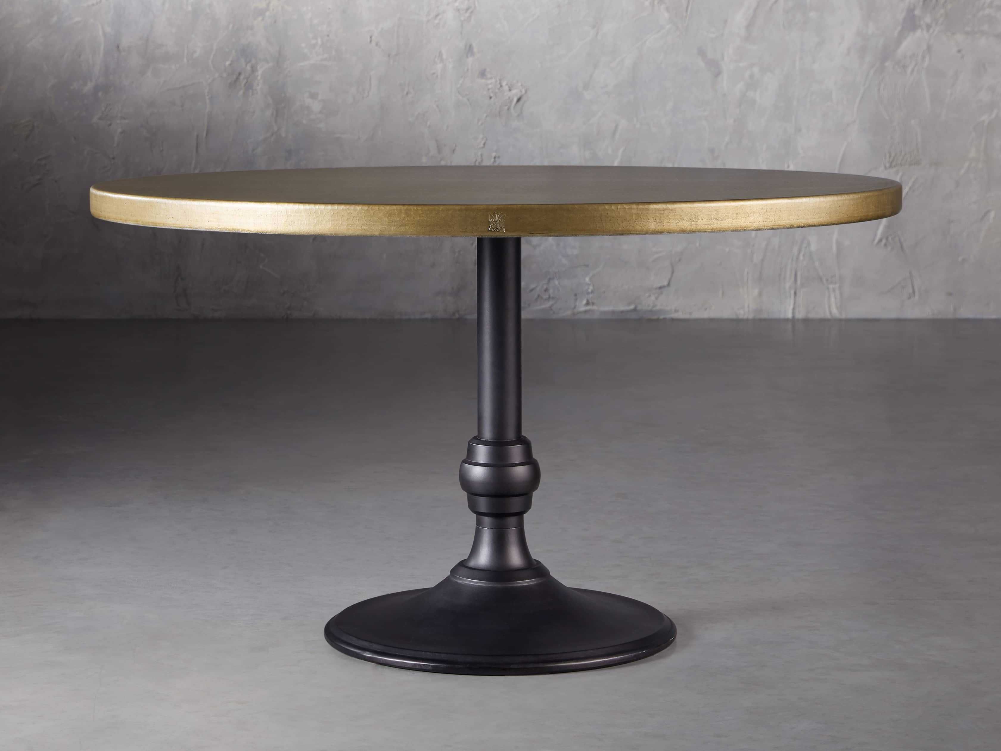 Recycled Metal Bistro Table with Wade Base | Arhaus