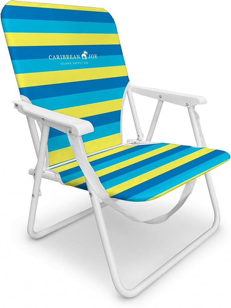 CARIBBEAN JOE Folding Beach Chair, 1 Position Lightweight and Portable Foldable Outdoor Camping A... | Amazon (US)