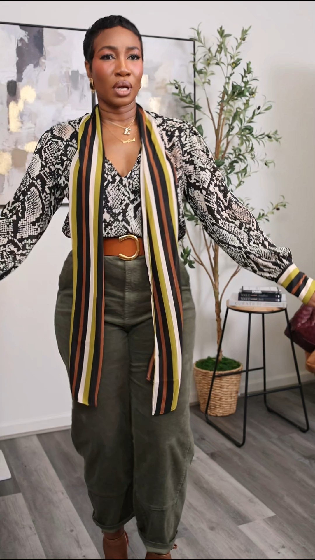 JCPenney Fall Fashion… Live this printed top with contrasting neck tie and cuffs. 
Size large top
Size 8 pants


#LTKStyleTip 

#LTKSaleAlert #LTKSeasonal