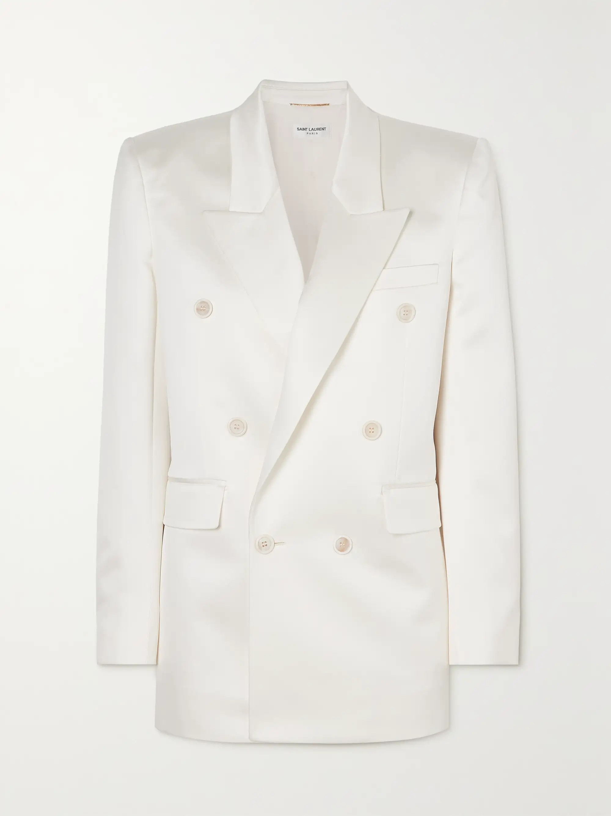 Double-breasted silk-satin blazer | NET-A-PORTER (UK & EU)