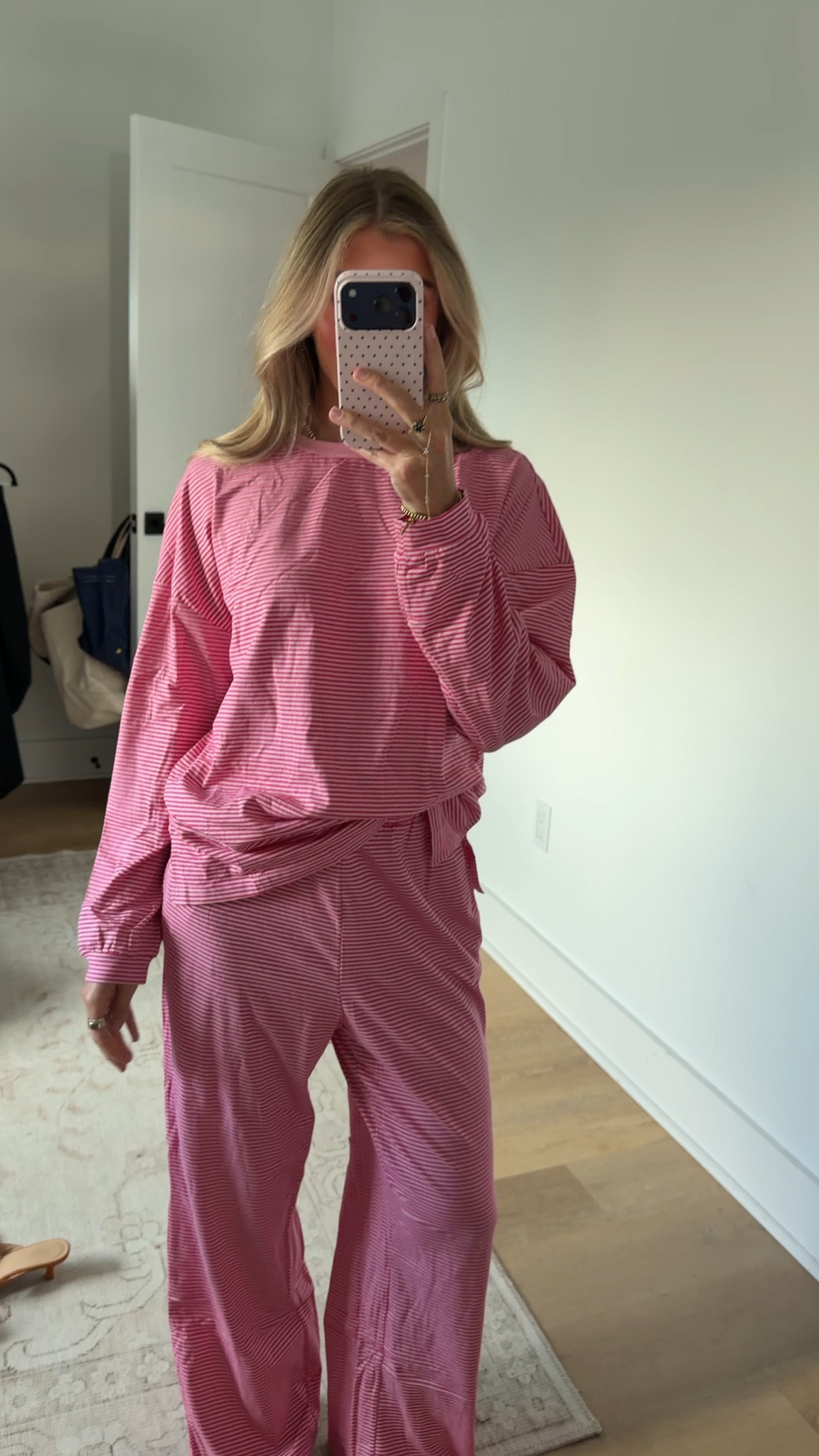 Amazon size small Women's 2 Piece Striped Lounge Set Wide Leg Pants Matching Pajamas Set
Long Sleeve ,High Waisted,Sleepwear, Pajamas, Oversized,Round Neck,Daily,Cotton Set,Loungewear,fall fashion outfits 2026,

#LTKootd #LTKSeasonal #LTKSaleAlert