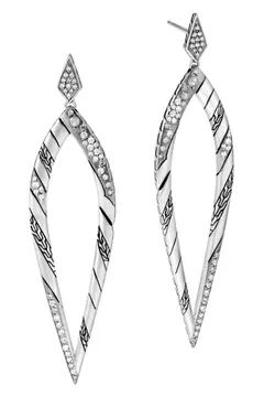 Lahar Long Drop Earrings with Diamonds | Nordstrom