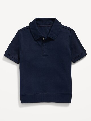 Snap-Button Pointelle-Knit Polo Shirt for Toddler Boys | Old Navy (US)