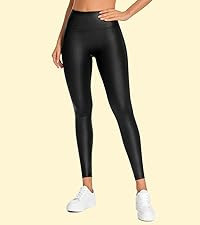 CRZ YOGA Butterluxe Matte Faux Leather Leggings for Women 25''/28'' - High Waisted Stretch Ankle ... | Amazon (US)