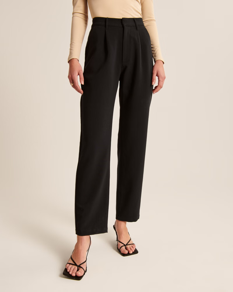 Women's Tailored Menswear Dad Pants | Women's Bottoms | Abercrombie.com | Abercrombie & Fitch (US)