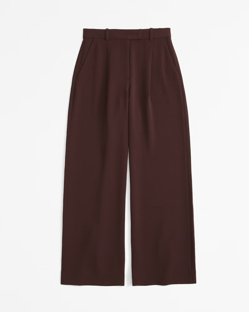 Women's A&F Harper Tailored Premium Crepe Pant | Women's Sale | Abercrombie.com | Abercrombie & Fitch (UK)