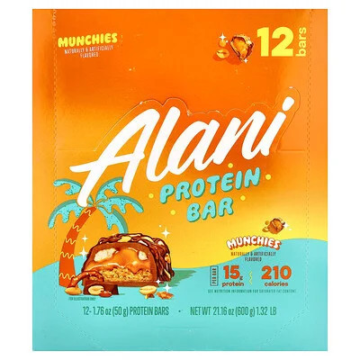 Alani Nu, Protein Bar, Munchies, 12 Bars, 1.76 oz (50 g) Each | iHerb