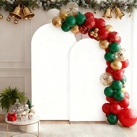 Arch Backdrop Cover 2 Pack - 6FT & 7.2FT, Wrinkle-Free Backdrop Cover with Zipper, Reusable Arche... | Amazon (US)
