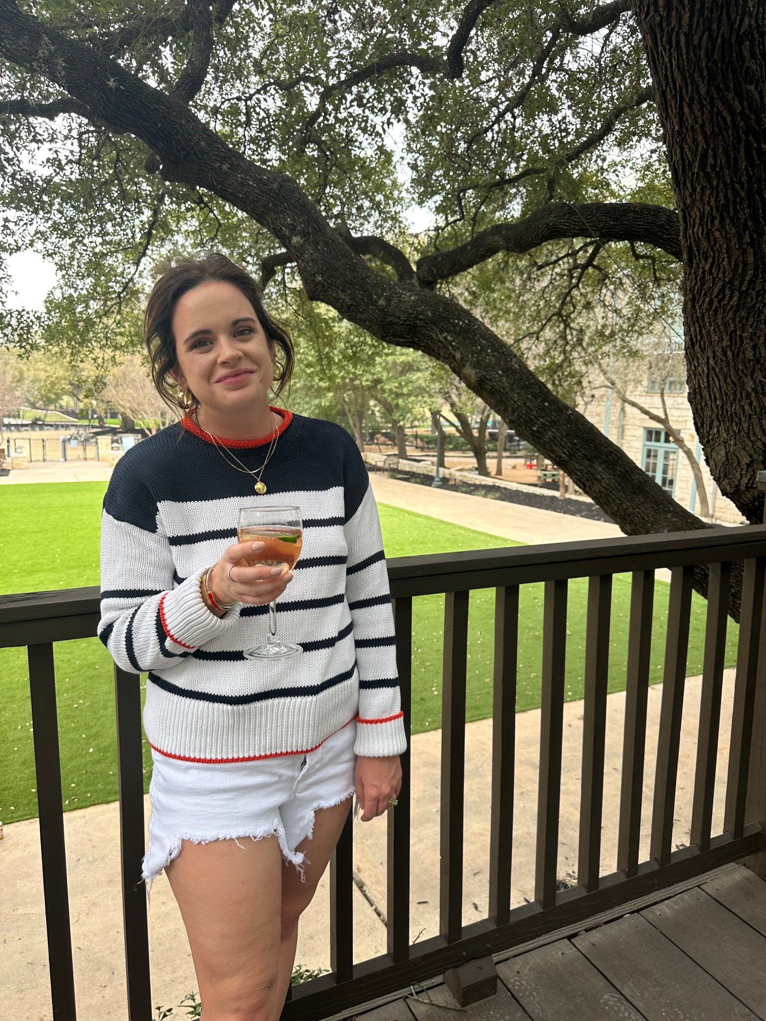 Spring break - relaxing on the patio in the coziest outfit. This sweater is almost sold out but linking similar and others I wore this trip! 

#LTKSeasonal #LTKTravel #LTKMidsize