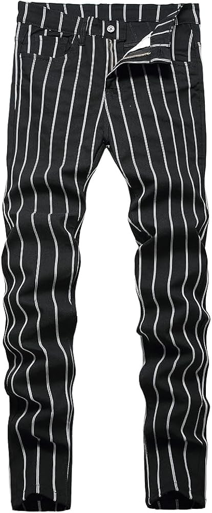 Plaid Pants for Men, Mens Skinny Stretch Slim fit Chinos Golf Business Dress Casual Pants | Amazon (US)