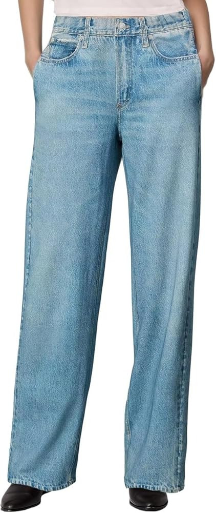 French Terry Sweatpant Jeans Denim Sweat Pants Look Like Jeans Baggy Wide Leg Stretch Pants Jeggi... | Amazon (US)