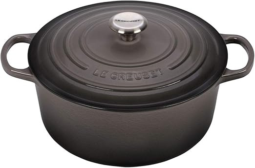Le Creuset Enameled Cast Iron Signature Round Dutch Oven, 5.5 qt., Oyster | Amazon (US)