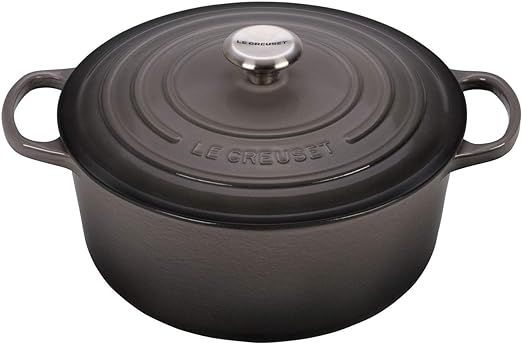 Le Creuset Enameled Cast Iron Signature Round Dutch Oven, 5.5 qt., Oyster | Amazon (US)