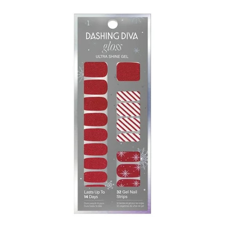 Dashing Diva Gloss Ultra Shine Gel Nail Strips Mint Whirled 32 Count | Walmart (US)