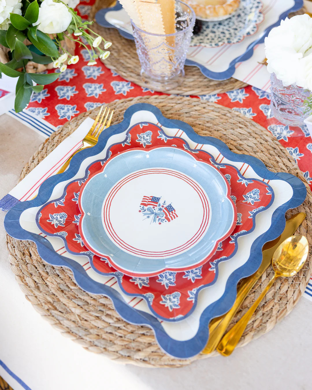 Flag Paper Plate - 8" | My Mind's Eye