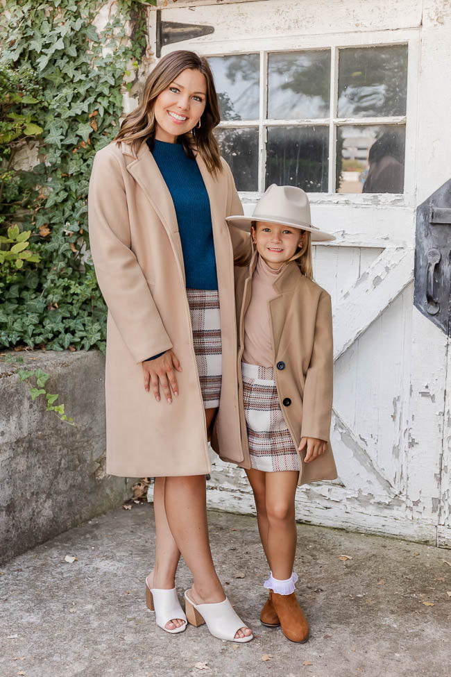 Cozy Love Kids Camel Coat | Pink Lily