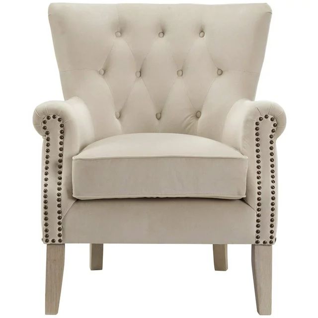 Better Homes & Gardens Accent Chair, Living Room & Home Office, Beige | Walmart (US)