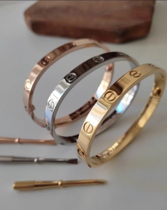 Love Bracelet Luxury Screw Bracelet Gift for Her - Etsy | Etsy (US)