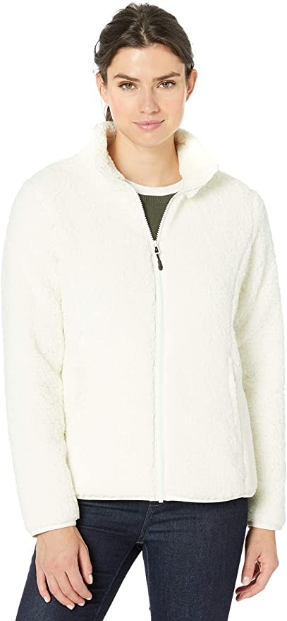 Amazon Essentials Women's Polar Fleece Lined Sherpa Full-Zip Jacket | Amazon (US)